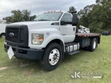 2016 Ford F750 Flatbed Truck Runs & Moves) (PTO Does Not Engage) (Winch Condition Unknown