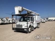 Altec LRV-56, Over-Center Bucket Truck mounted behind cab on 2012 Freightliner M2 106 Chipper Dump T