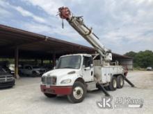 Altec DM45-TR, Digger Derrick rear mounted on 2007 Freightliner M2 106 T/A Utility Truck Runs, Moves