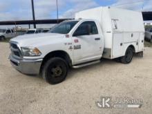 2015 RAM 3500 Service Truck Runs & Moves) (Jump To Start, Hood Body Damage