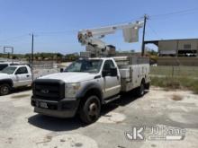 Altec AT200-A, Articulating & Telescopic Non-Insulated Bucket Truck mounted behind cab on 2012 Ford 