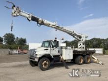 Telelect Commander 6060, Digger Derrick mounted on 2007 International 7400 6x6 T/A Flatbed Truck Run