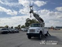 Altec DM47-TR, Digger Derrick rear mounted on 2005 Freightliner FL80 4x4 Utility Truck Runs, Moves &