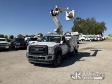 Altec AT37G, Articulating & Telescopic Bucket Truck mounted behind cab on 2016 Ford F550 4x4 Utility