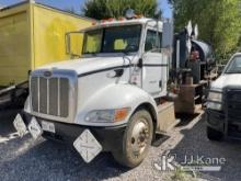 2008 Peterbilt 335 Tanker Truck Non-Running)(Cranks Over W/ Jump, Will Not Start, Conditions Unknown