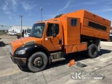 2011 Freightliner M2106 Chipper Dump Truck Runs, Moves, Dump Operates, Missing Batteries, Paint Dama