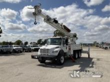 Altec D3055-TR, Digger Derrick rear mounted on 2010 Freightliner M2 106 T/A Flatbed/Utility Truck Ru