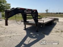 2013 Elite T/A Gooseneck Equipment trailer Damage to FlatBed, Damage At Rear Driver Corner)