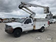 Altec AT37G, Articulating & Telescopic Bucket Truck mounted on 2003 Ford F550 4x4 Service Truck Runs