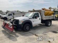 2012 Ford F450 4x4 Dump Truck Does Not Crank-Has Power-Condition Unknown, Check Engine Light On) (Du