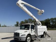 Altec AN55-MH, Over-Center Material Handling Bucket Truck rear mounted on 2016 Freightliner M2 Utili