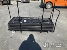 (Jurupa Valley, CA) Foldable Tables & Flatbed Dolly (Used) NOTE: This unit is being sold AS IS/WHERE