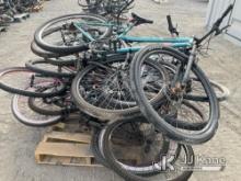 (Jurupa Valley, CA) 1 Pallet Of Bicycles (Used) NOTE: This unit is being sold AS IS/WHERE IS via Tim