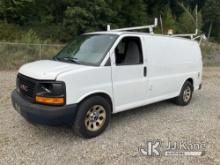 2013 GMC Savana G1500 AWD Cargo Van Runs & Moves) (Missing Drive Side Mirror, Damaged Driver Side He