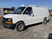 2013 GMC Savana G1500 AWD Cargo Van Runs & Moves, Body & Rust Damage, Engine Light On