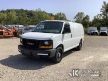 2008 GMC Savana G2500 Cargo Van Wrecked, Runs & Moves, Jump To Start, Passenger Side Doors Inop, TPS