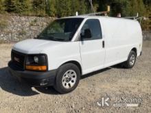 2013 GMC Savana G1500 AWD Cargo Van Runs & Moves) (Front Differential Apart, Parts In Back, Rust Dam