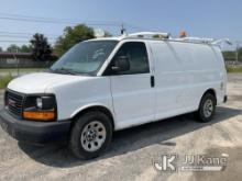 2014 GMC Savana G1500 AWD Cargo Van Runs & Moves, Body & Rust Damage, Check Engine Light On