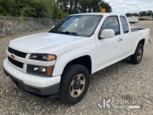 2012 Chevrolet Colorado 4x4 Extended-Cab Pickup Truck Runs & Moves) (Bad Frame, Frame Rusted Through