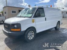 2013 GMC Savana G1500 AWD Cargo Van Runs & Moves, Body & Rust Damage, AWD