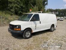 2013 GMC Savana G2500 Cargo Van Runs On CNG Only) (Runs & Moves) (Engine Tick, Body & Rust Damage