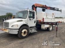 Palfinger PK 12502, Knuckleboom Crane mounted behind cab on 2009 Freightliner M2-106 Utility Truck R