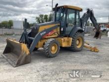 2015 John Deere 310K 4x4 Tractor Loader Backhoe No Title) (Runs, Moves & Operates, Rust Damage.  Cer