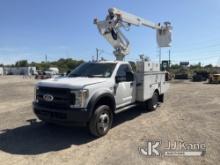 Altec AT235, Articulating & Telescopic Non-Insulated Bucket Truck mounted behind cab on 2018 Ford F4