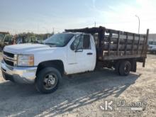 2008 Chevrolet Silverado 3500HD Flatbed Truck Runs & Moves, Check Engine Light On, Body & Rust Damag