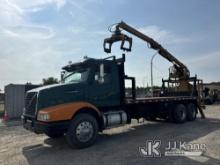 Built Rite Handlers 80-TM, Grappleboom/Log Loader Crane rear mounted on 2003 Volvo VHD T/A Flatbed T