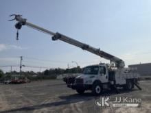 Altec DM47-BBR, Digger Derrick rear mounted on 2014 Freightliner M2 106 4x4 Flatbed/Service Truck Ru