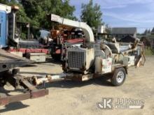 2016 Morbark M12D Chipper (12in Disc) No Title) (Runs, No Battery, Body & Rust Damage, Seller States