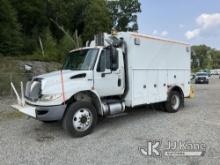 2013 International 4300 Enclosed Utility/Air Compressor Truck Runs & Moves) (Heavy Black Soot From E