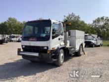 2002 GMC 7500 Winch/Service Truck Runs & Moves, PTO & Winch Operate, Cracked Windshield, Rust Damage