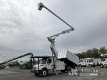 Altec LR7-60E70, Over-Center Elevator Bucket Truck mounted behind cab on 2019 Freightliner M2 106 Ch