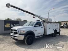 2015 RAM 5500 Mechanics Service Truck Runs & Moves, Body & Rust Damage, Upper Operates