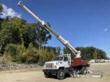 Altec D945-TR, Hydraulic Crane rear mounted on 1999 GMC C7500 Flatbed/Utility Truck Runs, Moves, & O