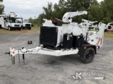 2018 Altec DC1317 Portable Chipper (13in Disc), Trailer Mounted Not Running, Cranks, Condition Unkno