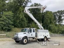 Altec AN50E-OC, Over-Center Material Handling Bucket Truck rear mounted on 2014 International Durast