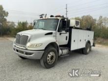 2014 International Durastar 4400 Enclosed Mechanics Service Truck Runs & Moves) (PTO Inoperable, Con