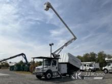 Altec LR7-56, Over-Center Bucket Truck mounted behind cab on 2018 Freightliner M2 106 Chipper Dump T