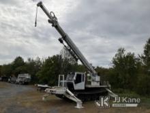 Altec D4060-TR, Digger Derrick rear mounted on 2007 Camoplast GT3000 Crawler All Terrain Vehicle Run