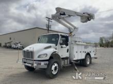 Altec TA45M, Articulating & Telescopic Material Handling Bucket Truck center mounted on 2013 Freight