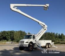 Altec A77T-E93, Material Handling Elevator Bucket Truck rear mounted on 2010 Freightliner M2 106 Uti