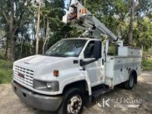 Terex Hi-Ranger, Articulating & Telescopic Non-Insulated Bucket Truck mounted behind cab on 2005 GMC