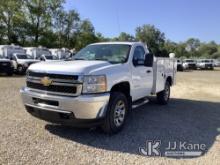 2012 Chevrolet Silverado 3500HD 4x4 Service Truck Runs & Moves, Rust Damage