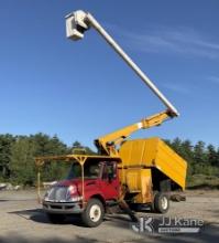 Altec LRV-60, Over-Center Bucket Truck mounted behind cab on 2011 International 4300 Chipper Dump Tr