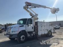 Altec TA40, Articulating & Telescopic Material Handling Bucket Truck mounted behind cab on 2016 Inte