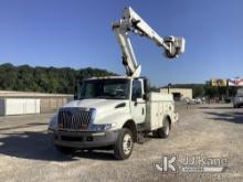 Altec TA40, Articulating & Telescopic Bucket mounted behind cab on 2006 International 4300 Utility T