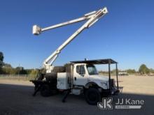 HiRanger XT60, Over-Center Bucket Truck rear mounted on 2014 Freightliner M2 106 Flatbed Truck Runs,